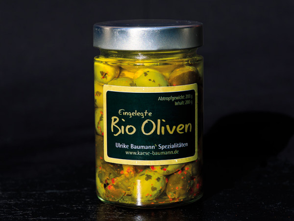 Eingelegte Bio-Oliven
